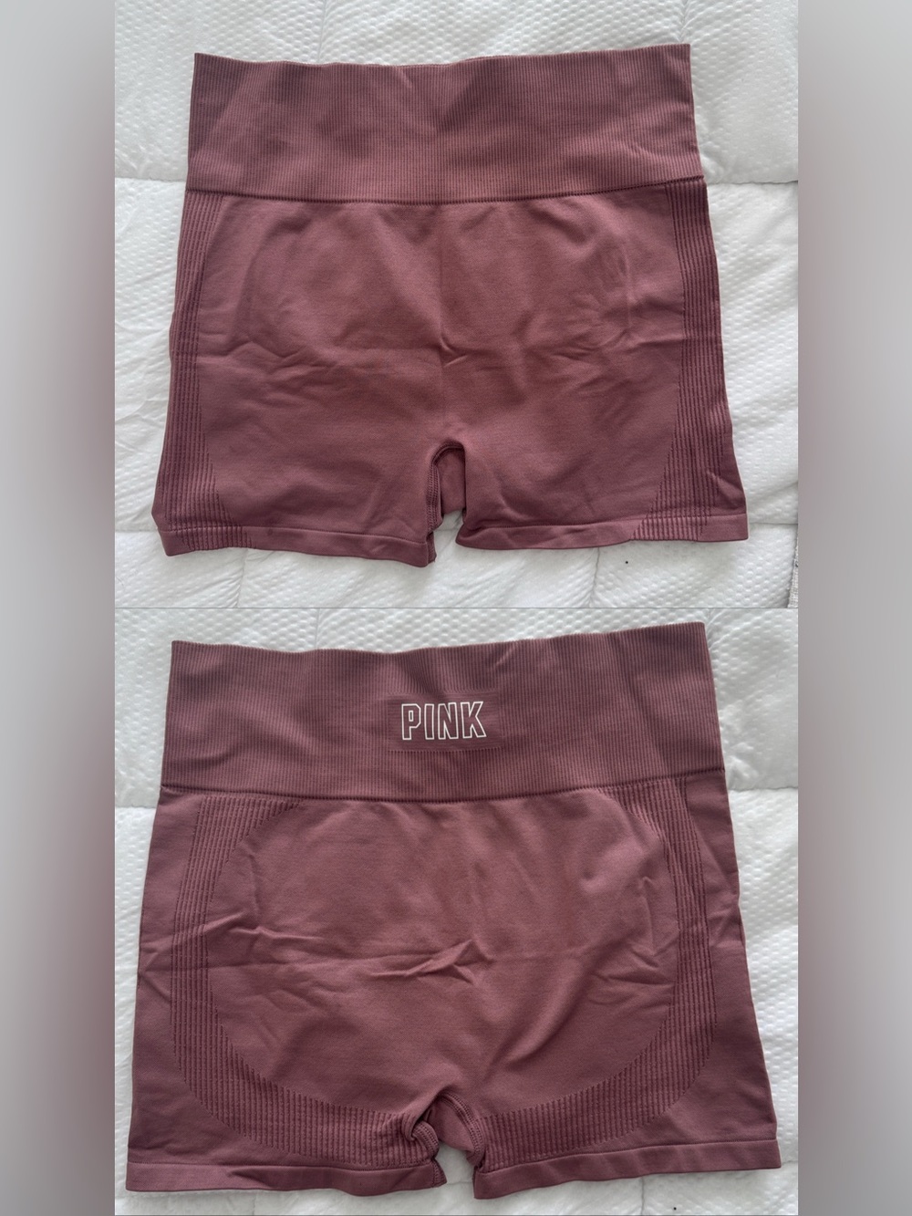 PINK Victoria's Secret Seamless High-Waist Biker Short - Dusty Mauve